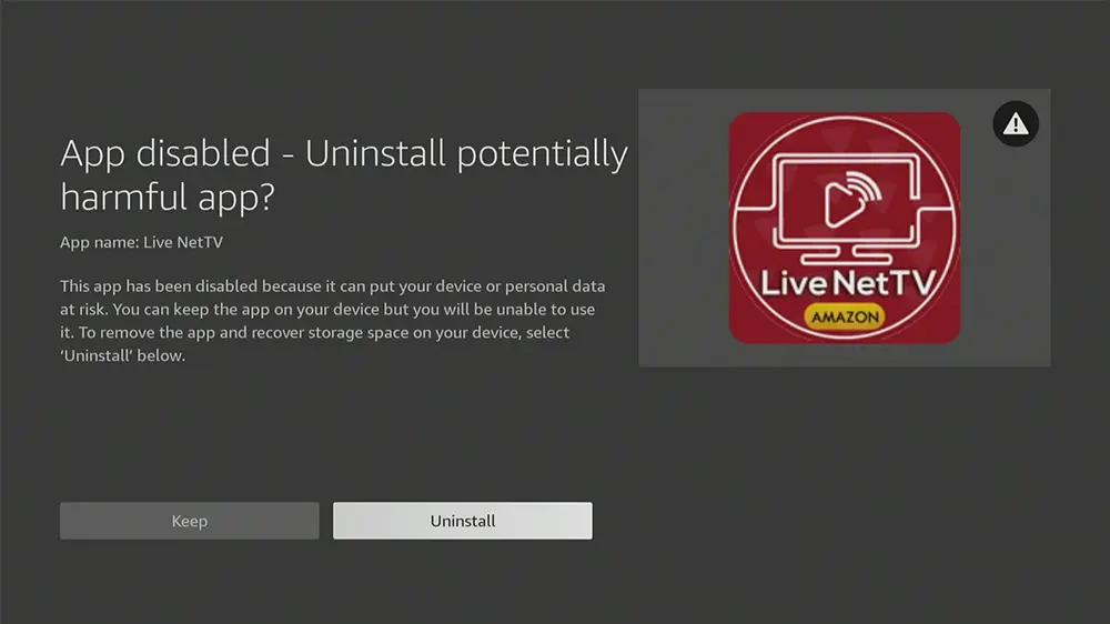 Live NetTV disabled on Firestick and Fire TV