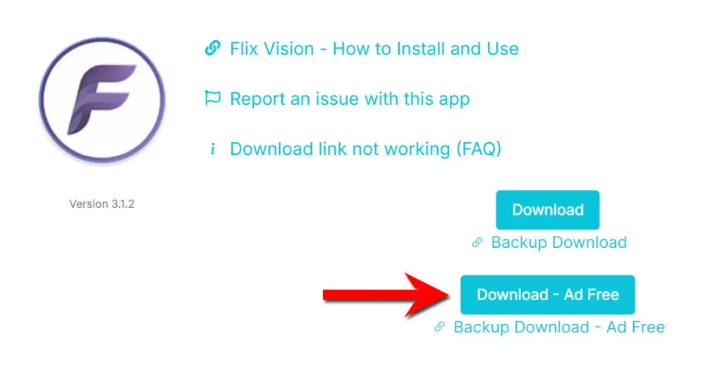 Download the Ad Free version of Flix Vision